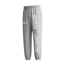 Load image into Gallery viewer, Grey Bad Luck Club Sweatpants
